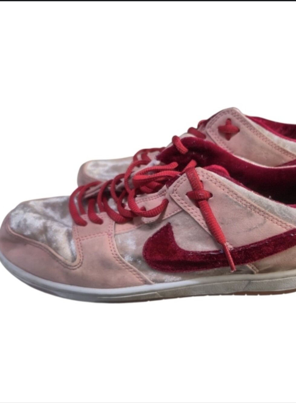 Nike Pink Velvet Accent Sneakers